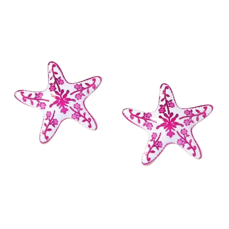 Ocean Bloom Starfish Aesthetic Earrings B Shoptery