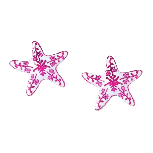 Ocean Bloom Starfish Aesthetic Earrings B Shoptery
