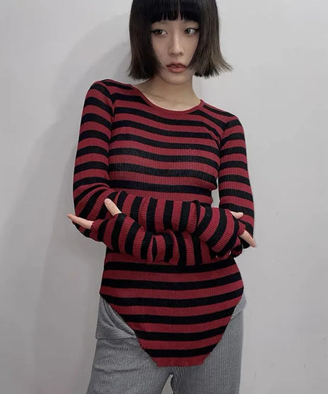 Emo Striped Sweater