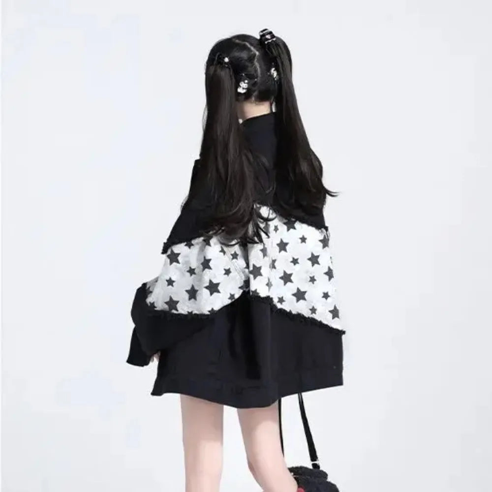 Starcore Contrast Utility Edgy Jacket Shoptery