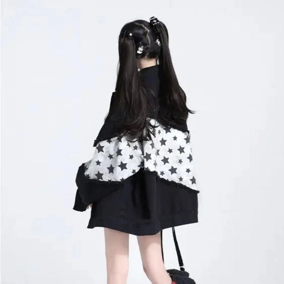 Starcore Contrast Utility Edgy Jacket Shoptery