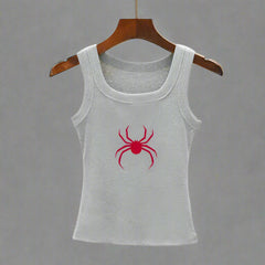 Red Widow Alt Tank Top Gray Shoptery