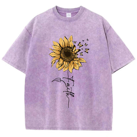 Golden Glow Nature Aesthetic T-Shirt Purple Shoptery