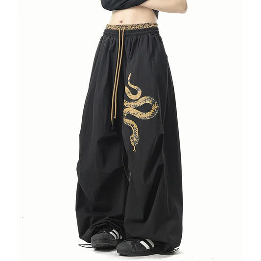 Pants – Serpent Street – Streetwear Style black Shoptery