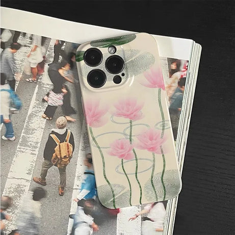 Pink Lotus Pond iPhone Case 2 Shoptery