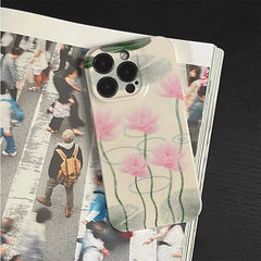 Pink Lotus Pond iPhone Case 2 Shoptery