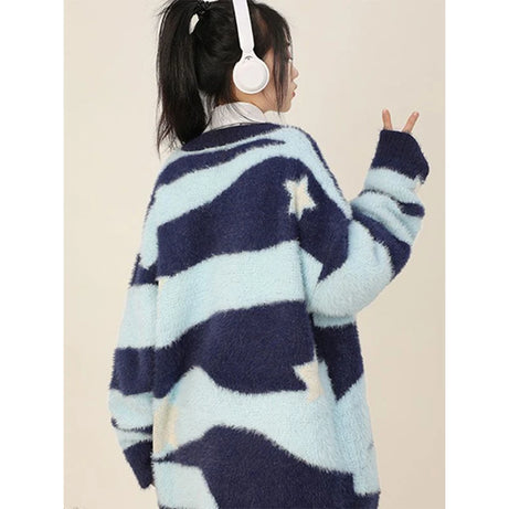 Celestial Wave Cozy Cardigan Shoptery
