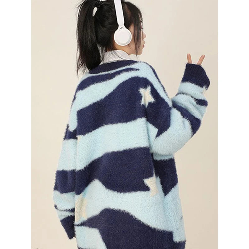Celestial Wave Cozy Cardigan Shoptery