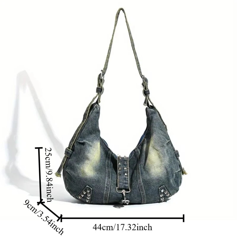 Ash Reign Washed Denim Bag Shoptery