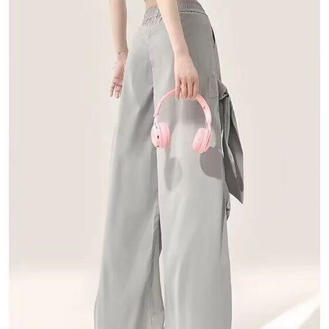 Ribbon Side Chill Y2k Pants Shoptery