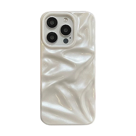Satin Cloud Y2k iPhone Case Pearl White Shoptery