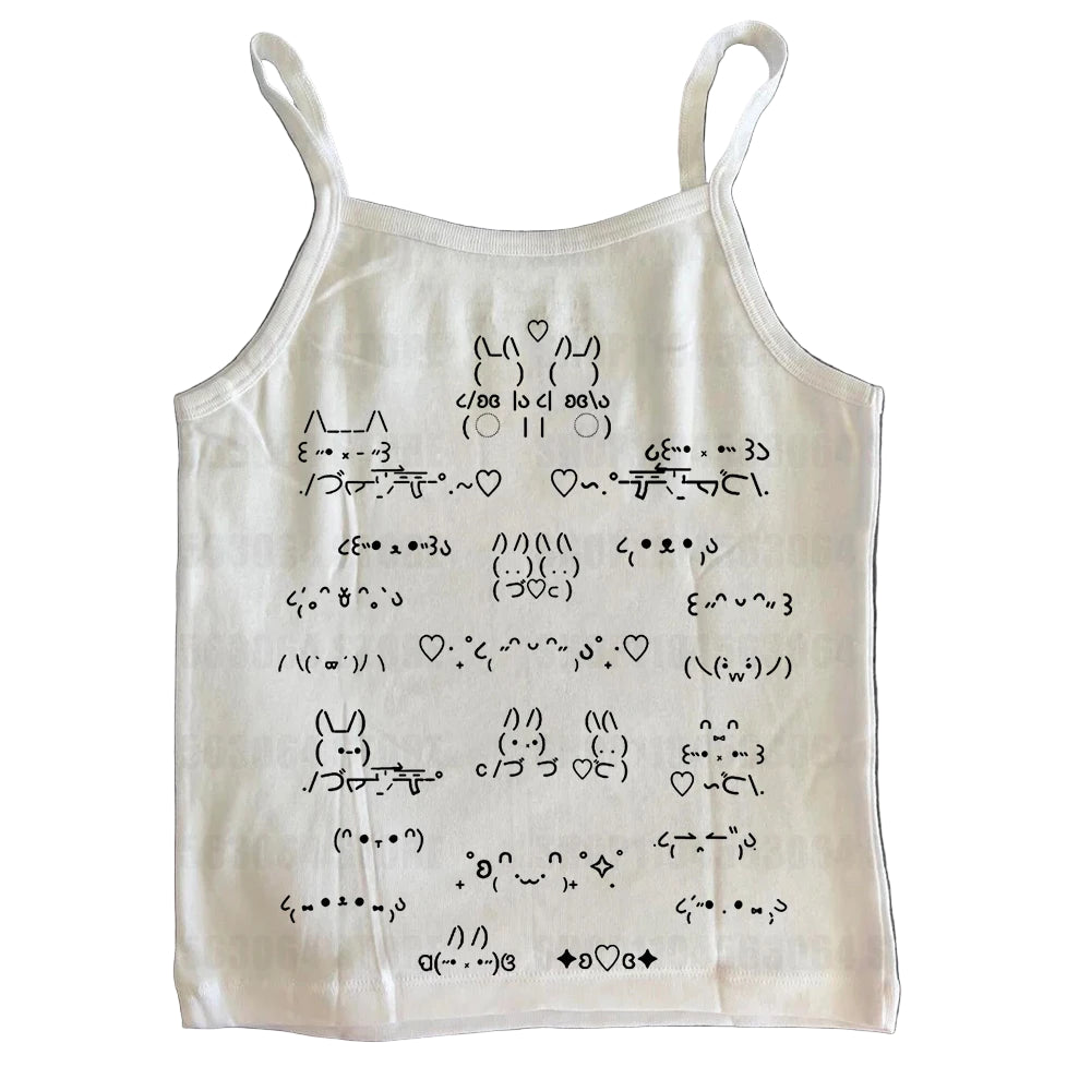 Emoticon Chaos Top WHITE Shoptery