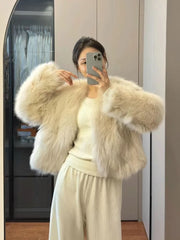 Pearl Soft Furry Coat Shoptery