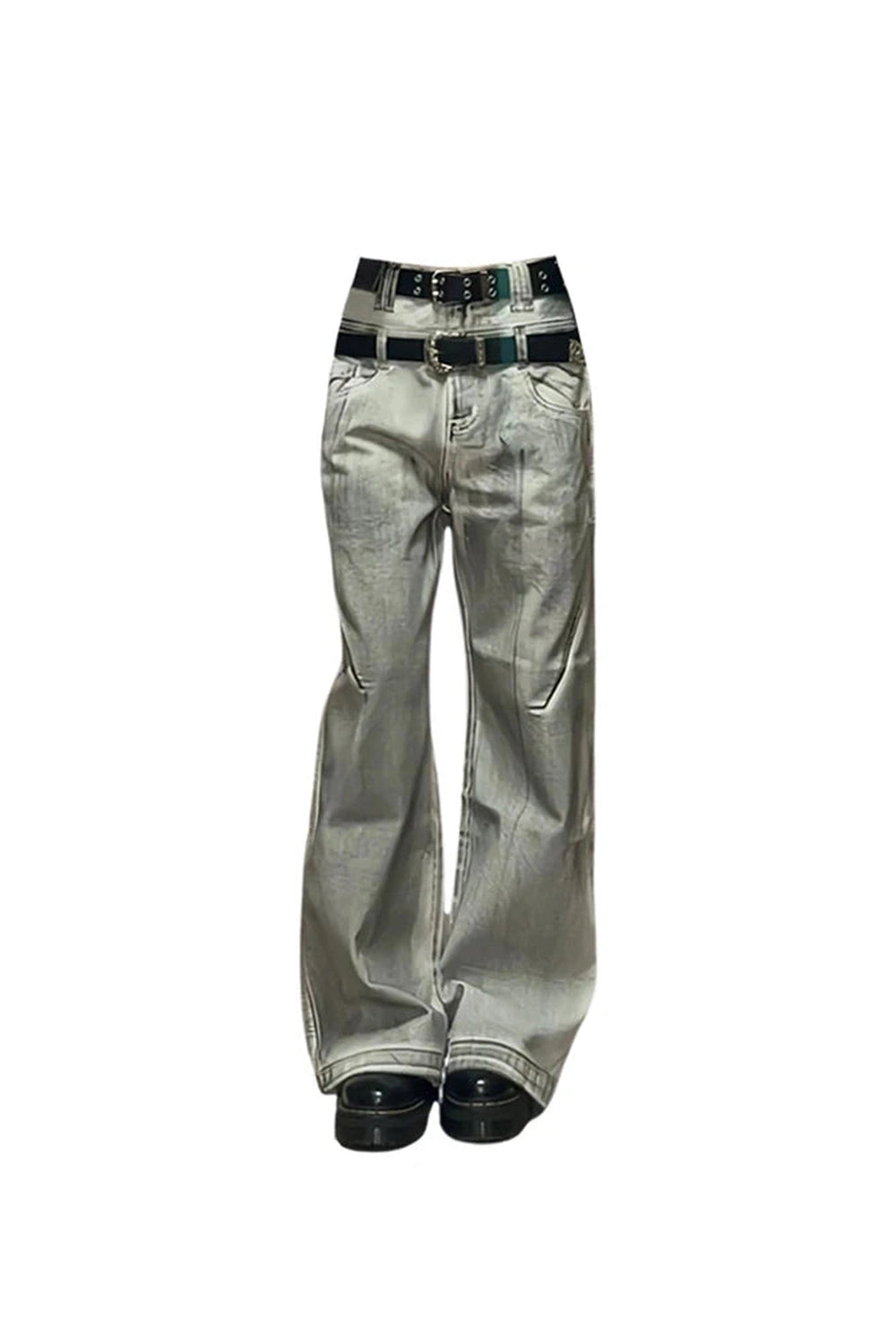 Pants – Y2k Metallic – Y2K Revival for Everyday Comfort Picture Color Shoptery