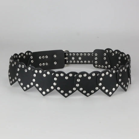 Punk Love Stud Heart Belt Shoptery