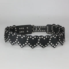 Punk Love Stud Heart Belt Shoptery
