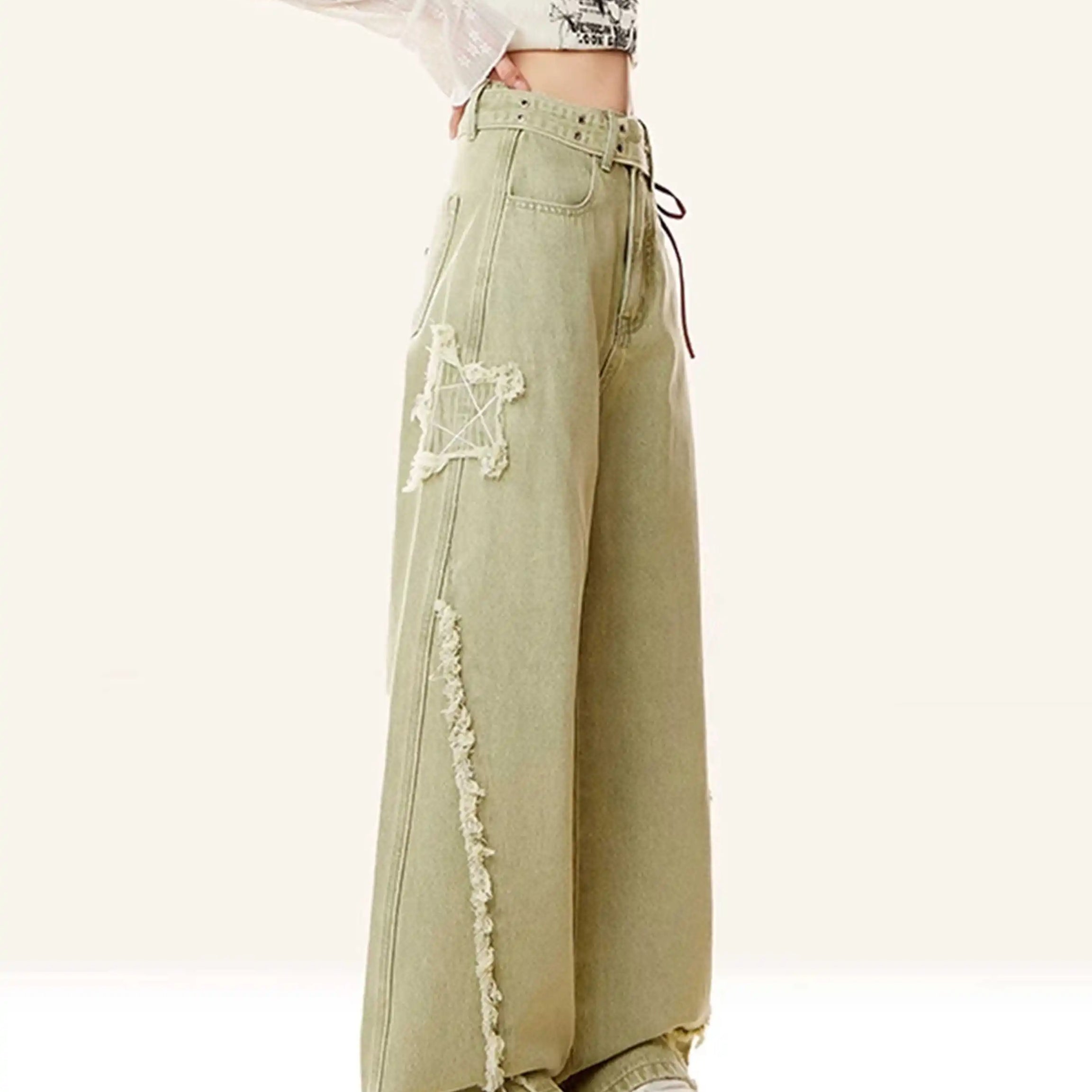 Starbound Y2k Wide Pants Shoptery