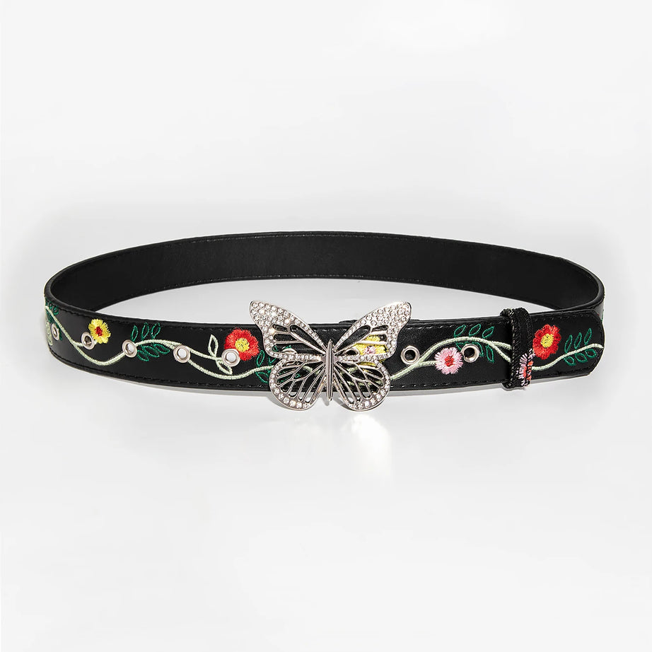 Bloomflight Butterfly Buckle Belt Shoptery