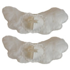 Decora Angel Wing Hair Clip with Cross Heart & Bow Accessories 2PCS-7.2CM 1 Shoptery