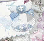 Decora Angel Wing Cross Heart & Star Hair Clips Accessories 2pcs style 2 Shoptery