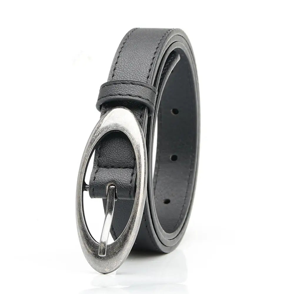 Sleek Orbit Minimal Aesthetic Belt black 106cm Shoptery