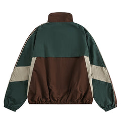 Retro Track Colorblock Y2k Jacket Shoptery