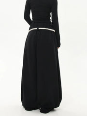 Retro Drawstring Wide Leg Lounge Pants Shoptery