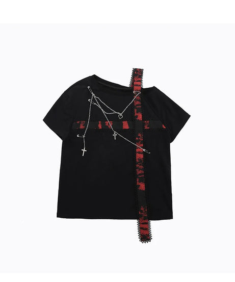 Cross Chains Grunge T-shirt