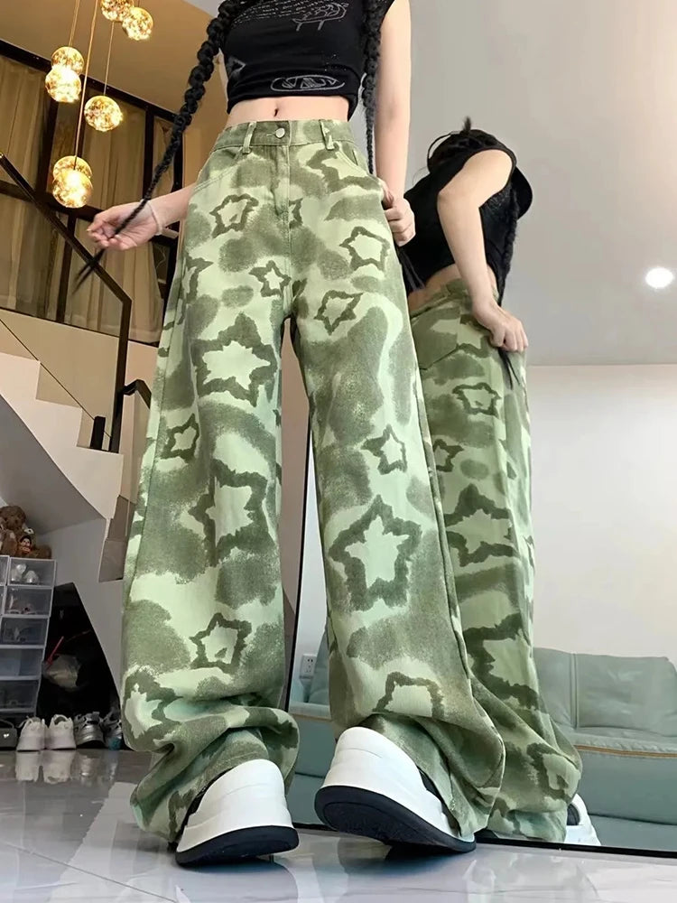 Green Y2k Flare Pants Green Shoptery