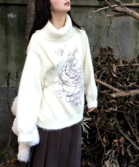 Celestial Embrace Turtleneck Sweater