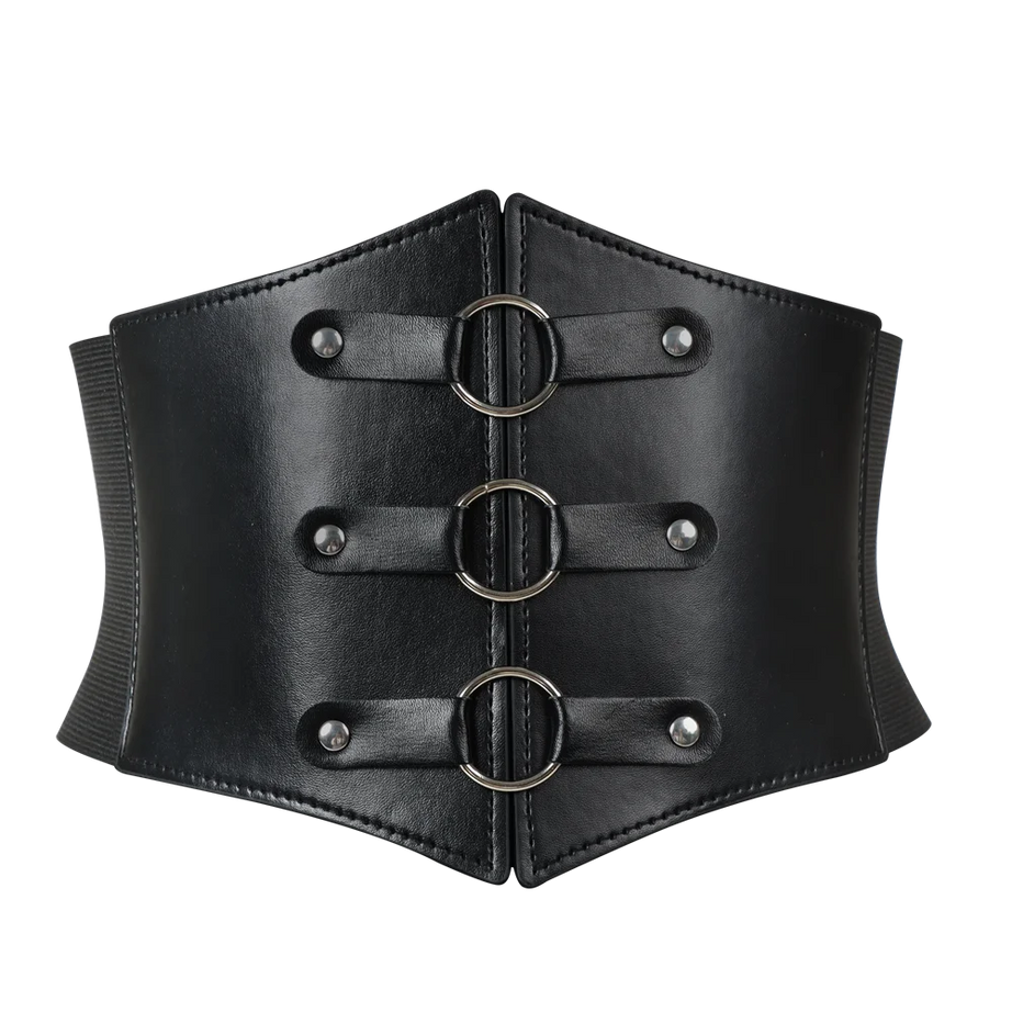 Obsidian Ring Buckle Corset Goth Belt style A 1PCS Shoptery