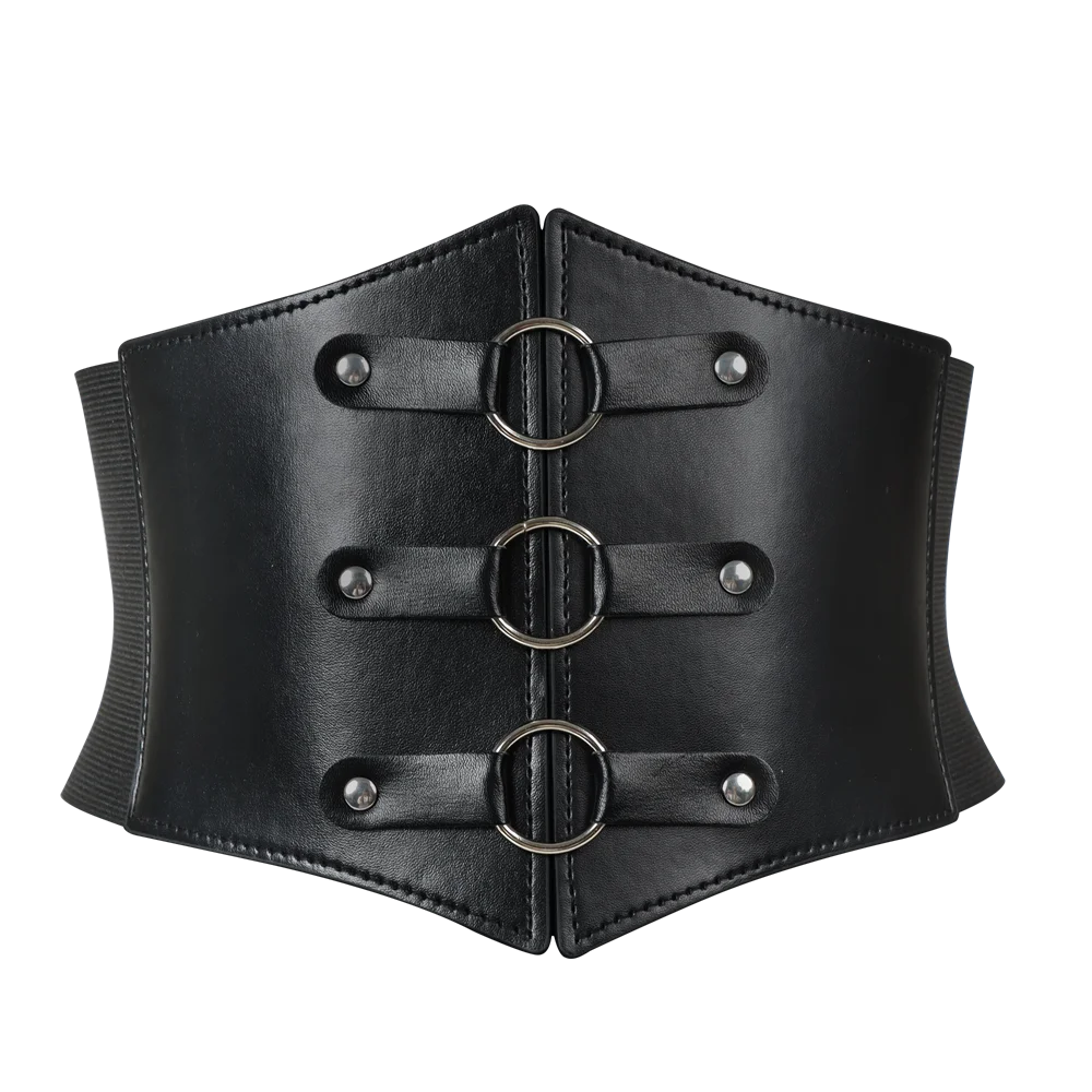 Obsidian Ring Buckle Corset Goth Belt style A 1PCS Shoptery