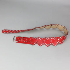 Punk Love Stud Heart Belt Shoptery