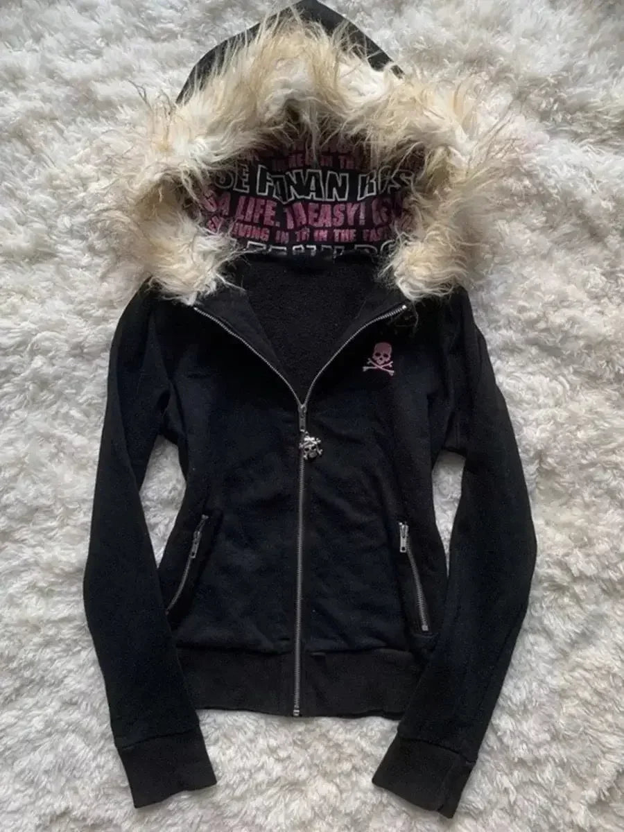 Star Power Leopard Fur Hoodie fleece-lined Shoptery