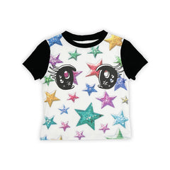 Kawaii Galaxy Gaze T-Shirt white Shoptery