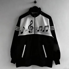 Treble Vibes Track Hoodie 1 Shoptery