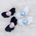 Decora Angel Wing Hair Clip with Cross Heart & Bow Accessories Shoptery