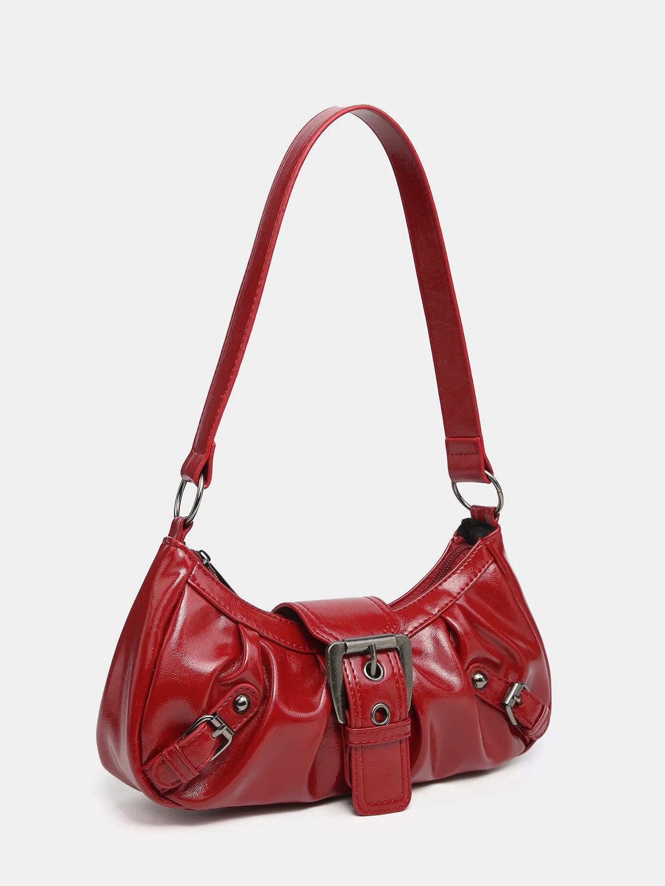 Buckle Rouge Y2k Shoulder Bag Shoptery