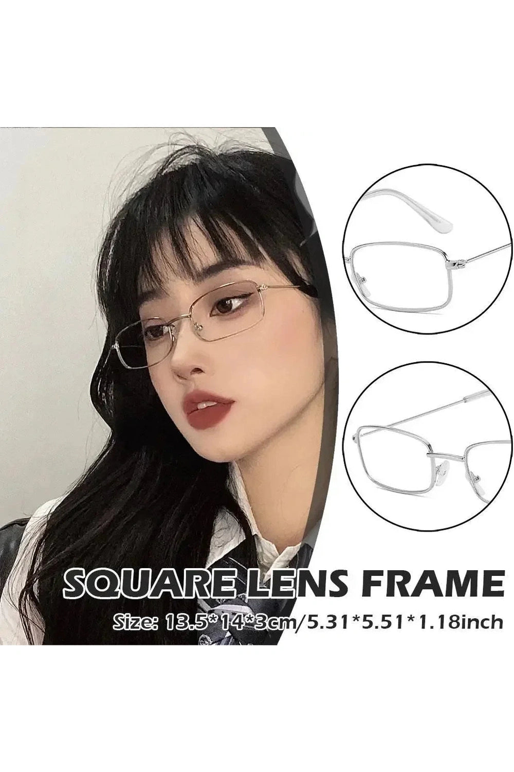 y2k Small Square Alloy Frame Glasses Retro Reading Eyeglasses Anti Blue Light Presbyopic Eyewear Women Men Metal Clear Lens Shoptery