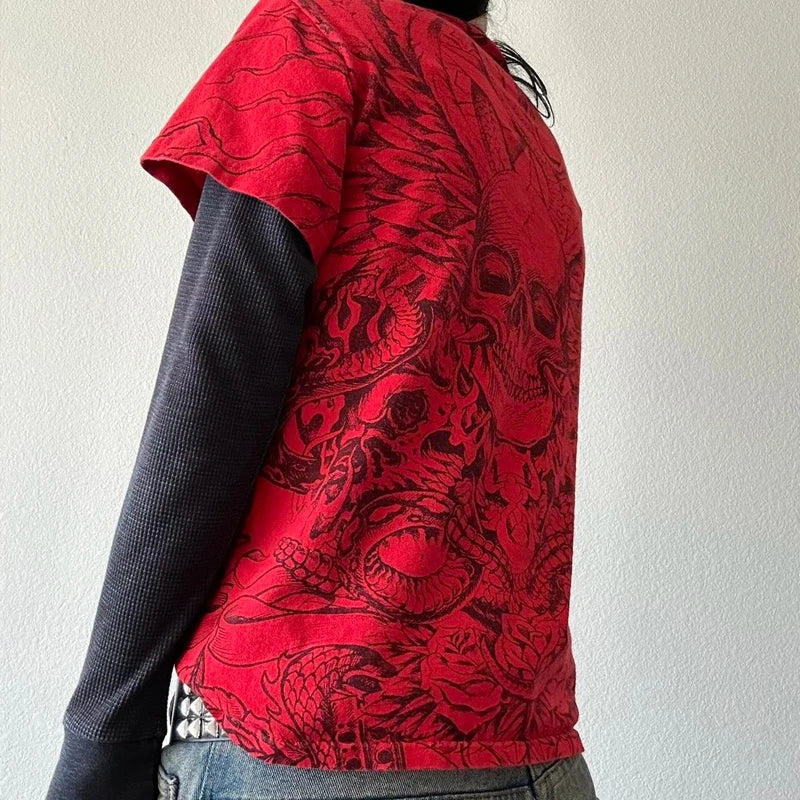 Spine Script Alt Long Sleeve Alt Top Shoptery