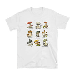 Forager's Mushroom Goblincore T-Shirt WHITE Shoptery