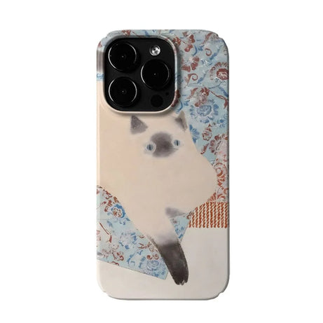 Cozy Quilt Cat Cute iPhone Case 1 Shoptery