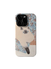 Cozy Quilt Cat Cute iPhone Case 1 Shoptery