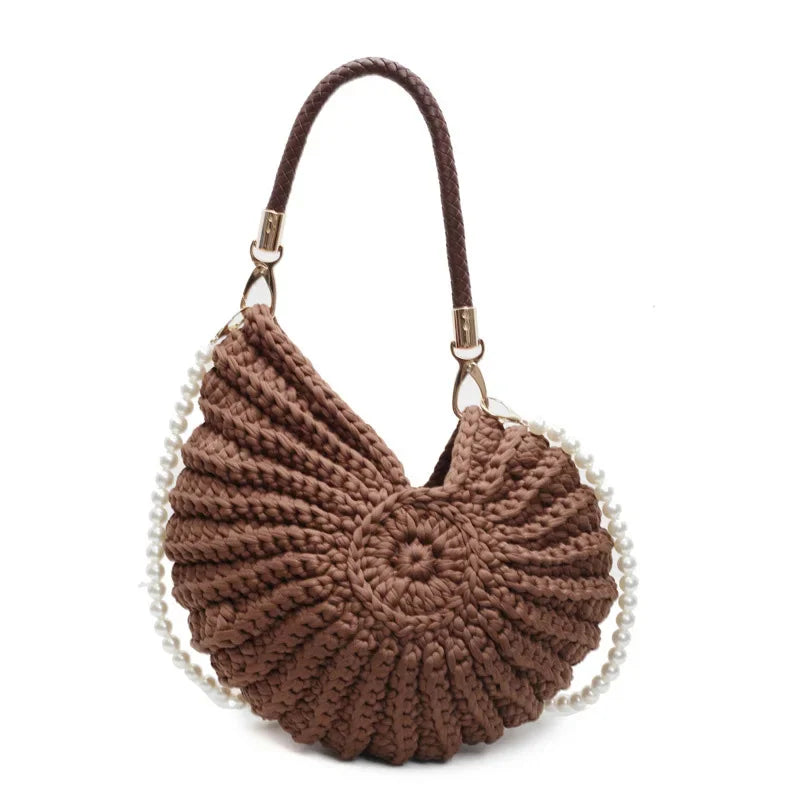 Mermaidcore Sea Spiral Knit Bag A-Coffee Shoptery