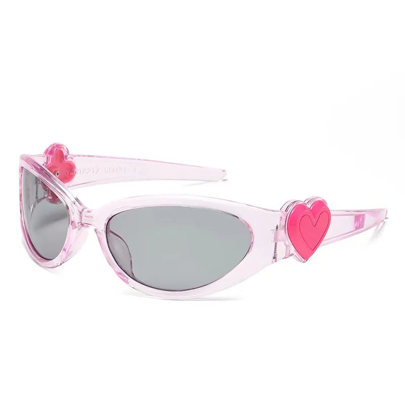 Coquette Heartcore Pink Sunglasses 7 MULTI Shoptery