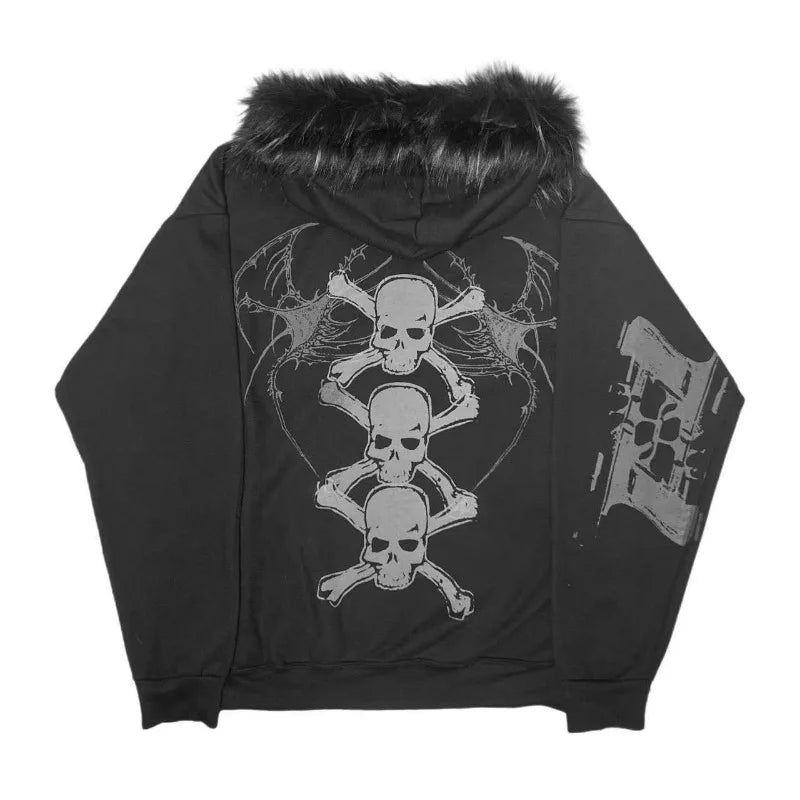Venom Spire Fur Hoodie Shoptery