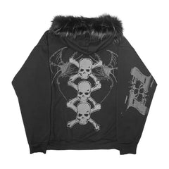 Venom Spire Fur Hoodie Shoptery