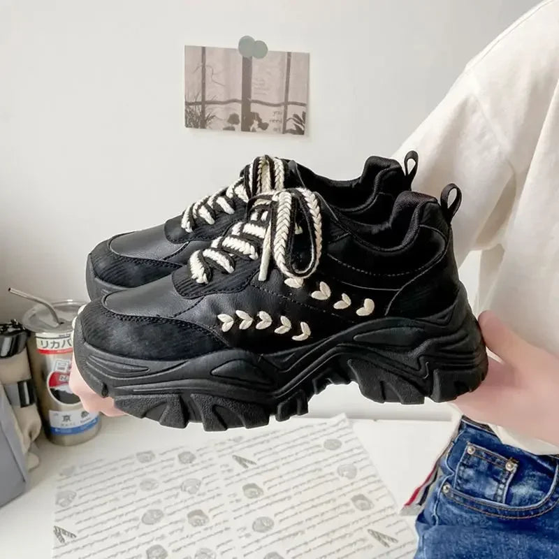 Vanilla Cloud Chunky Sneakers black Shoptery