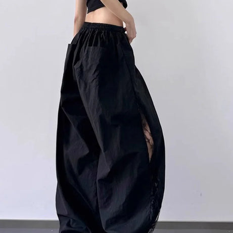 Angel Flow Lace Panel Alt Pants Shoptery