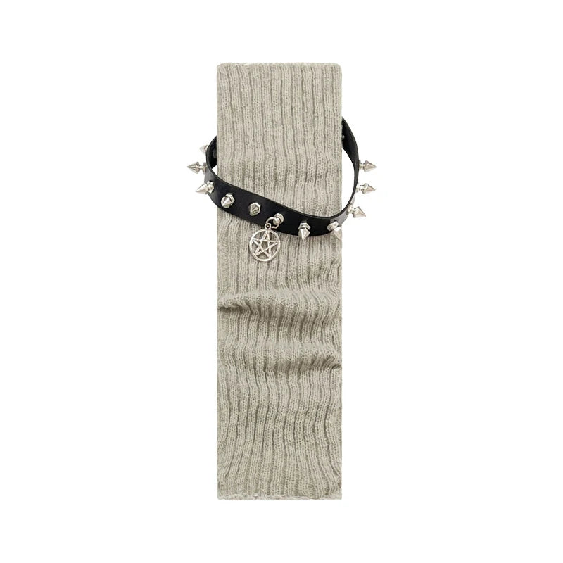 Rebel Grip Belted Y2k Socks style08 Shoptery